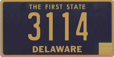 DE license plate 3114