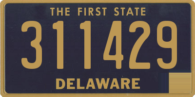 DE license plate 311429