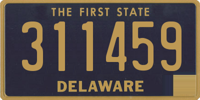 DE license plate 311459