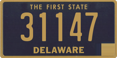 DE license plate 31147