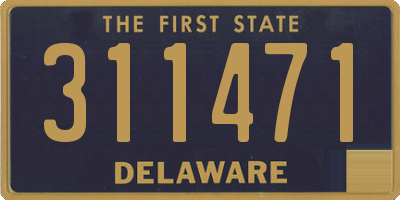 DE license plate 311471