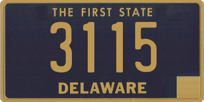 DE license plate 3115