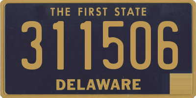 DE license plate 311506