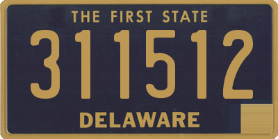 DE license plate 311512
