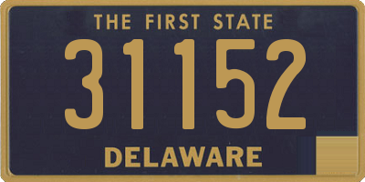 DE license plate 31152