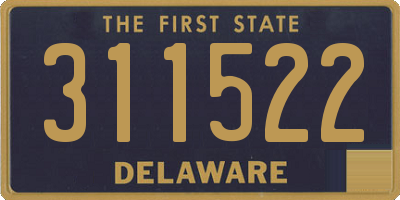 DE license plate 311522
