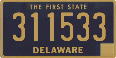 DE license plate 311533