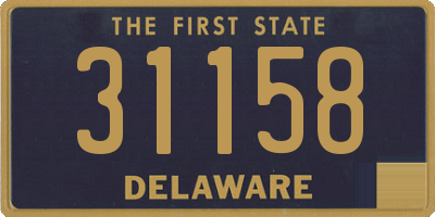 DE license plate 31158