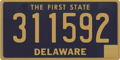 DE license plate 311592