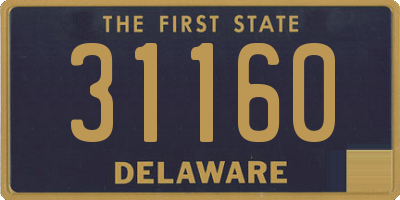 DE license plate 31160