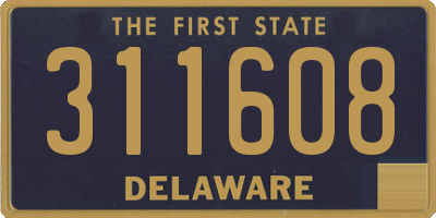 DE license plate 311608