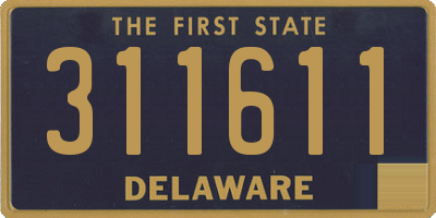 DE license plate 311611
