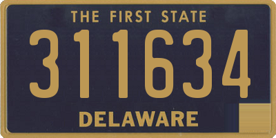 DE license plate 311634
