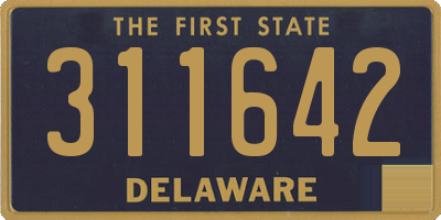 DE license plate 311642