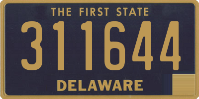 DE license plate 311644