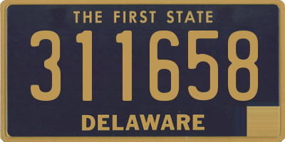 DE license plate 311658
