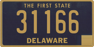 DE license plate 31166