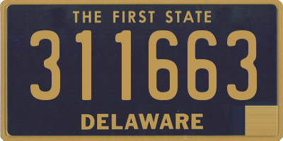 DE license plate 311663