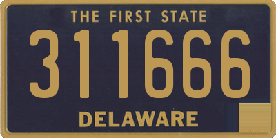 DE license plate 311666