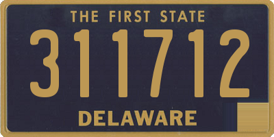 DE license plate 311712