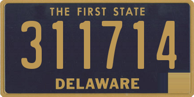 DE license plate 311714