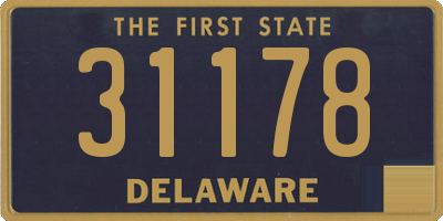 DE license plate 31178