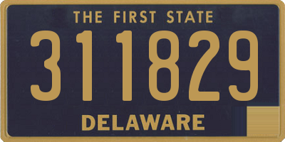 DE license plate 311829