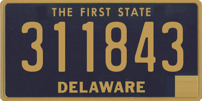 DE license plate 311843