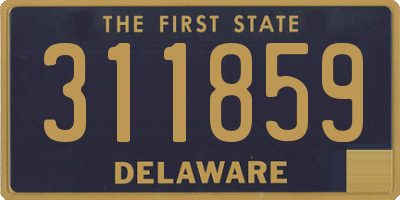 DE license plate 311859