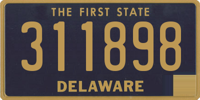 DE license plate 311898