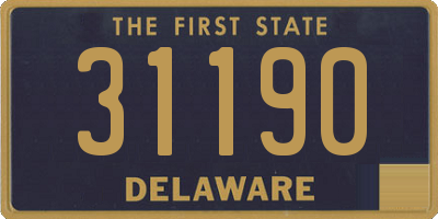 DE license plate 31190