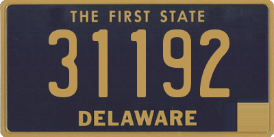 DE license plate 31192