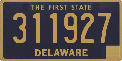 DE license plate 311927