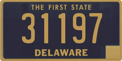 DE license plate 31197