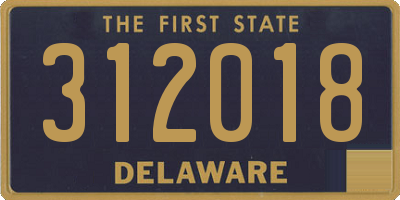 DE license plate 312018