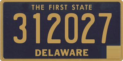 DE license plate 312027