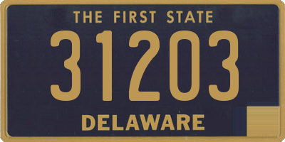 DE license plate 31203