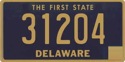 DE license plate 31204