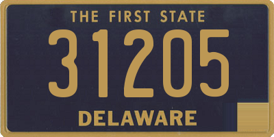 DE license plate 31205