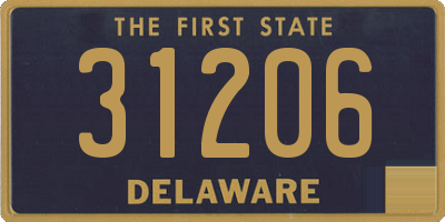 DE license plate 31206
