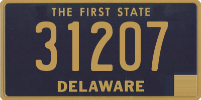 DE license plate 31207