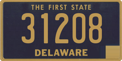 DE license plate 31208