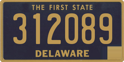 DE license plate 312089