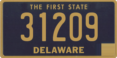 DE license plate 31209