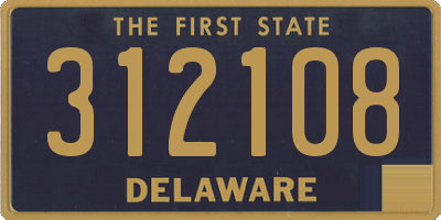 DE license plate 312108