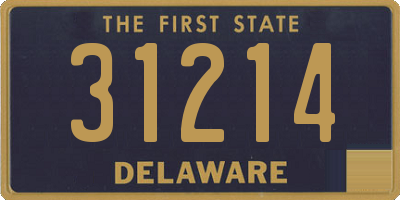 DE license plate 31214