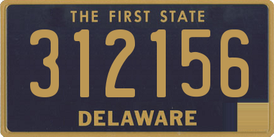 DE license plate 312156