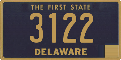 DE license plate 3122