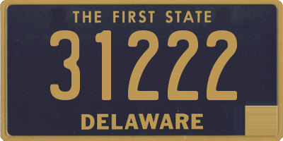 DE license plate 31222