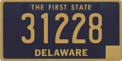 DE license plate 31228